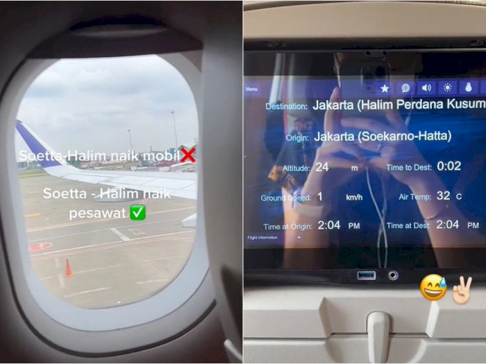 Viral Wanita Naik Pesawat dari Bandara Soetta-Halim, Netizen: Kelamaan Nunggu Boarding