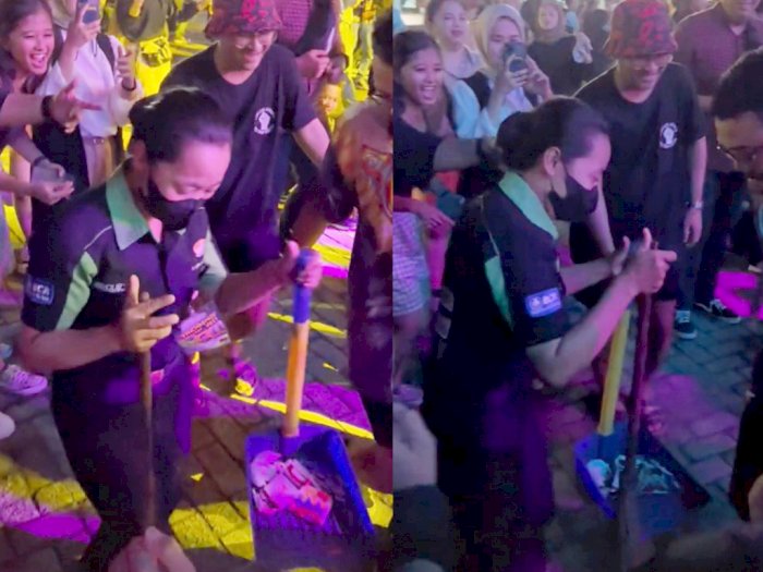 Momen Seru Petugas Kebersihan di Synchronize Joget Bareng Penonton, Ngekoplo Joko Tingkir
