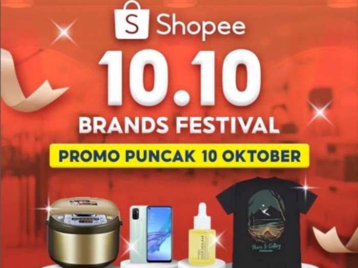 Daftar Promo Shopee 10.10 Brands Festival Hari Ini, Spesial 24 Jam 