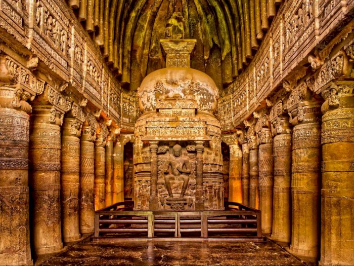 Gua Ajanta, Warisan Buddha Tersembunyi di India yang Sudah Ada Selama 14 Abad
