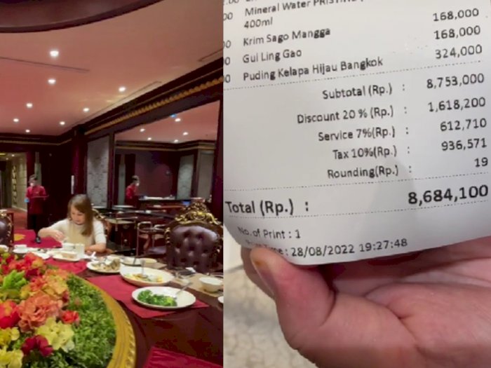 Makan di Restoran Mewah, Wanita Ini Ngaku Habis Rp8,6 Juta, Netizen Auto Adu Nasib