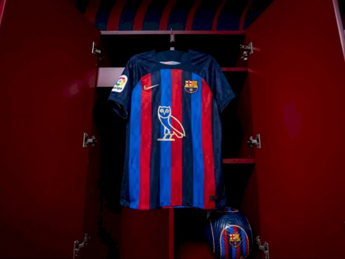 Logo Drake Bakal Mejeng di Jersey Barcelona untuk El Clasico, Fans: Bawa Sial!