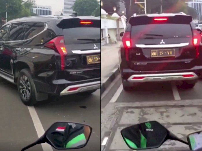 Viral Mobil Dinas Polisi Arogan di Jalanan, Terus Bunyikan Klakson di Tengah Kemacetan