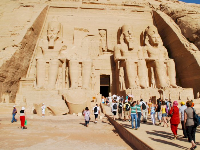 Bukan Piramida dan Spinx, Ini Kuil Abu Simbel di Mesir Datang ke Sana Wajib Dikawal Polisi