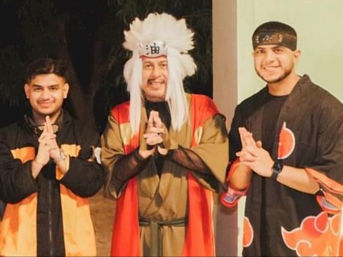 Pak Muh Cosplay Jadi Jiraiya Naruto demi Rayakan Ulang Tahun Fadil Jaidi: Kiyowo Banget