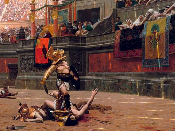 Pertarungan Gladiator Bukti Orang Romawi Tak Takut Mati, Ajal Ditentukan Tangan Sendiri
