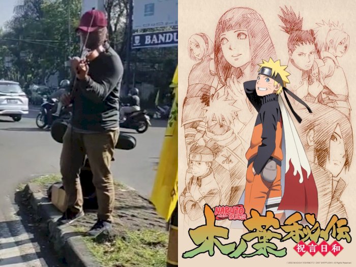 Pengamen Biola Bawakan Lagu 'Blue Bird', Soundtrack Naruto yang Bikin Jiwa Shinobi Meronta