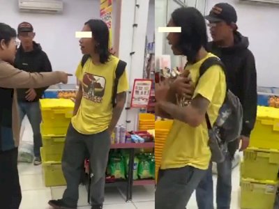 Viral Pria Gondrong Curi Mie Instan di Minimarket, Nyaris Ketangkap tapi Dibiarkan Kabur