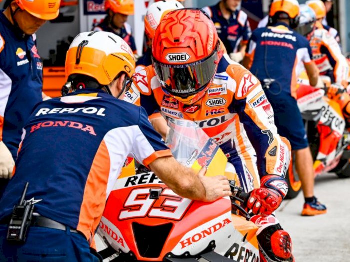 Uji Coba Honda RC213V Untuk MotoGP Musim 2023 Terlambat, Marc Marquez Ngeluh