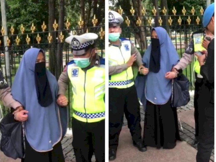 Densus 88 Usut Dugaan Jaringan Teroris Wanita Bercadar yang Coba Terobos Istana Negara