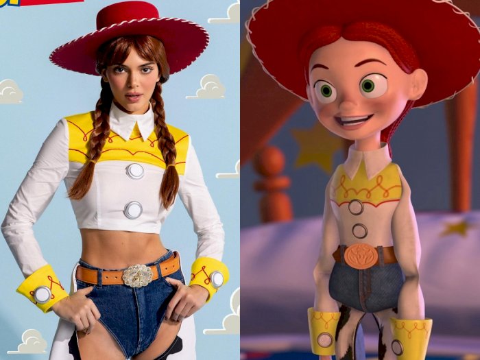 Fans 'Toy Story' Merasa Terluka usai Kendall Jenner Pakai Kostum Jessie Terlalu Seksi