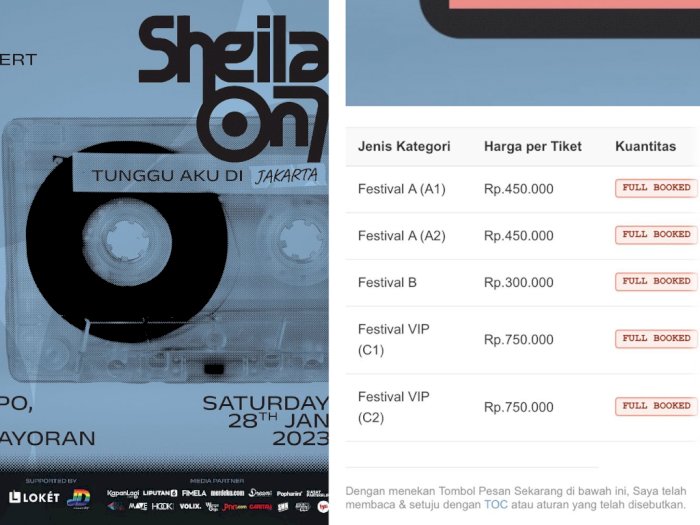 Tiket Konser Sheila On 7 di Jakarta Full Booked Hanya dalam Beberapa Menit