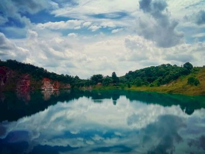 Potret Danau ‘Surga’ Eksotis Tiga Warna, Ternyata Bekas Galian Tambang di Samarinda