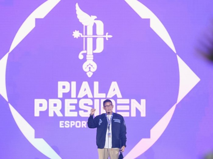 Menparekraf Sandiaga Uno Buka Babak Grand Final Piala Presiden Esports 2022