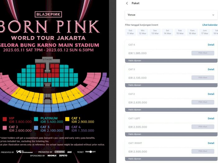 Tiket Konser BLACKPINK di Jakarta Day 1 Sold Out dalam 15 Menit, Blink Luar Biasa!
