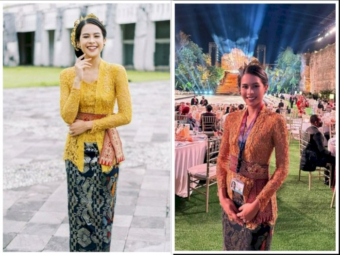 Dua Potret Cantik Maudy Ayunda Dibalut Kebaya Bali di Acara G20, Kalian Pilih Mana?