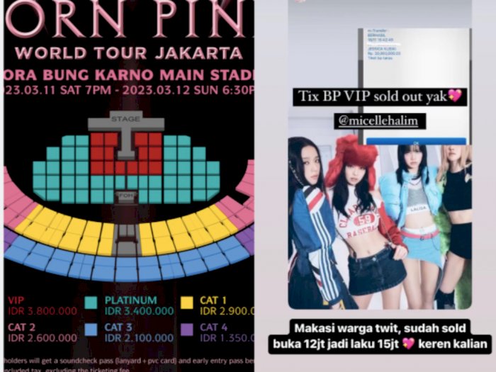 Netizen Jual Kembali Tiket Konser BLACKPINK di Jakarta Rp15 Juta, Fans BTS Jadi Khawatir