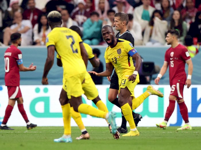 Hasil Piala Dunia 2022: Ekuador Bungkam Qatar 2-0 meski Gol Sempat Dianulir