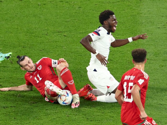 Hasil Piala Dunia 2022: Amerika Serikat Ungguli Wales di Babak I, Gareth Bale Kartu Kuning