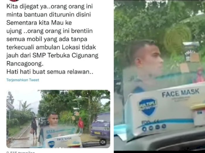 Viral Pria Hadang Mobil Bawa Bantuan Korban Gempa Cianjur, Tuai Sorotan Netizen