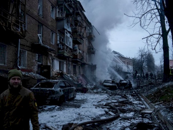 Rusia Serang Kembali Kiev Ukraina, 3 Orang Tewas