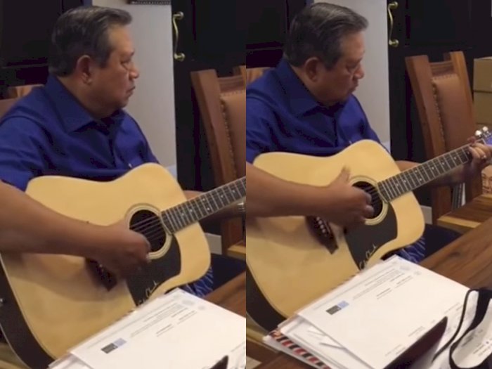 Selain Jago Melukis, SBY Ternyata Mahir Main Gitar Juga, Bawakan Lagunya Iwan Fals!