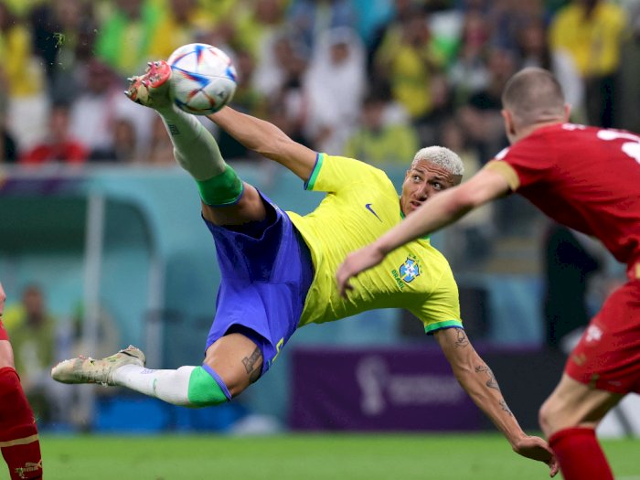 Hasil Piala Dunia 2022: Richarlison Menari Samba, Brasil Menang Atas Serbia 2-0 