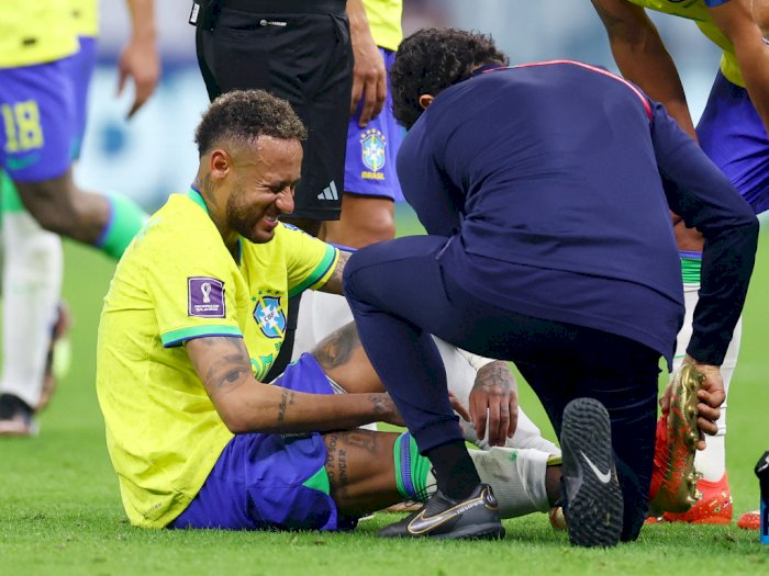 Sedih! Gara-gara Cedera, Neymar Bakal Absen Pada Sisa Fase Grup Piala Dunia 2022