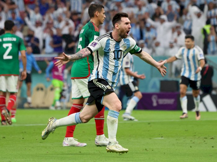 Hasil Piala Dunia 2022: Rivalitas Argentina vs Meksiko Terdobrak 1-0, Messi Mengaung!