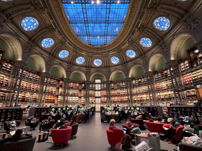 Mewah! Usai Direnovasi 10 Tahun, Begini Penampakan Perpustakaan Berusia 300 Tahun di Paris
