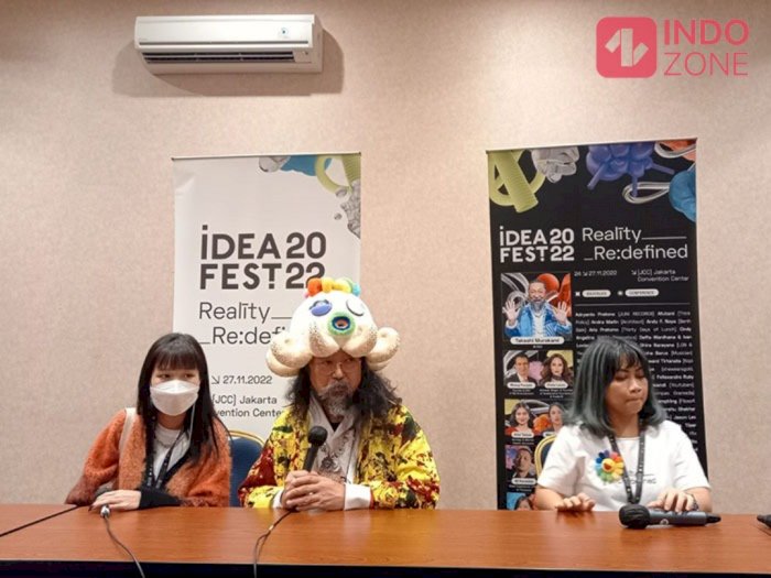 Hadir di IdeaFest, Seniman Jepang Takashi Murakami: Saya Gak Bisa Berhenti Hasilkan Karya