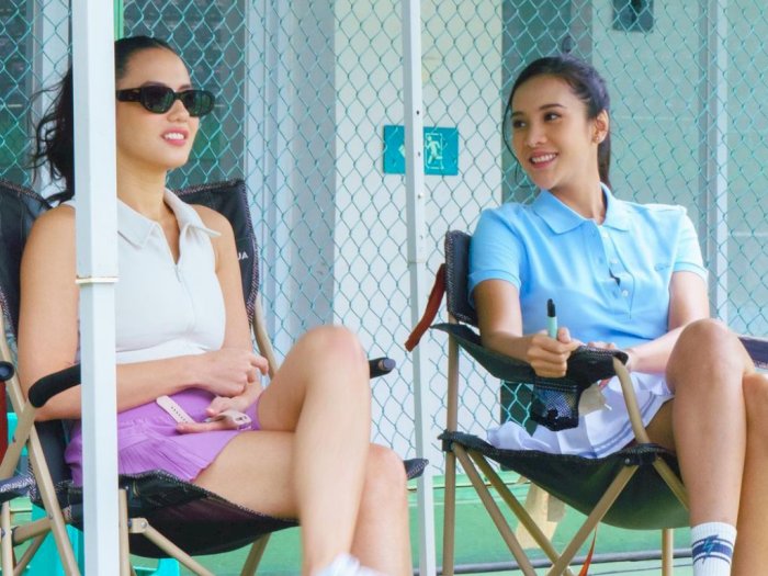 Adu Kinclong Pevita dan Anya Geraldine di Lapangan Tenis: Perkumpulan Orang Good Looking