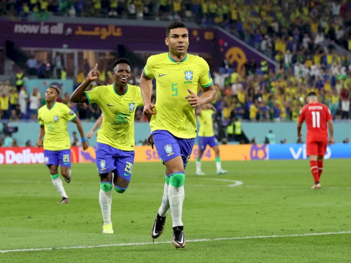 Hasil Piala Dunia 2022: Gol Tunggal Casemiro Menangkan Brazil Atas Swiss 1-0