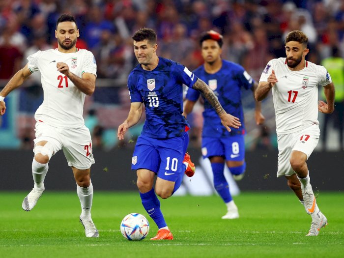 Hasil Piala Dunia 2022: Gol Tunggal Christian Pulisic Bawa Amerika Serikat Atasi Iran 1-0