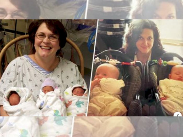 Menakjubkan! Pasutri Ini Bertemu Tiga Anak Kembarnya dari Donasi Embrio 20 Tahun Lalu