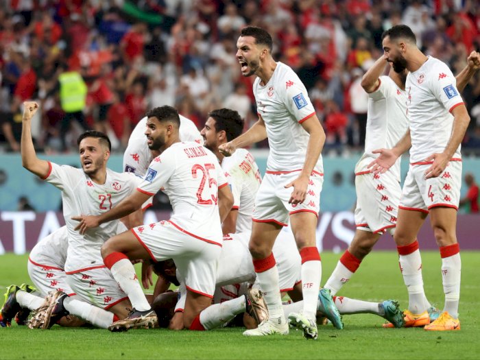 Hasil Piala Dunia 2022: Diwarnai Drama VAR, Tunisia Kalahkan 1-0 Prancis tapi Tersingkir