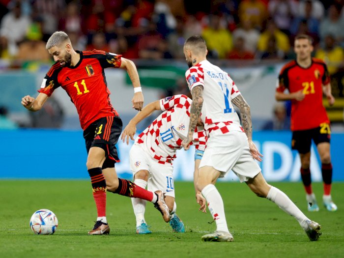 Hasil Piala Dunia 2022: Kroasia vs Belgia, Skor Kacamata Tutup Babak Pertama