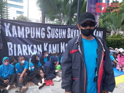 Geruduk Balai Kota, Warga Kampung Bayam Korban Gusuran Proyek JIS Tuntut Kunci Hunian