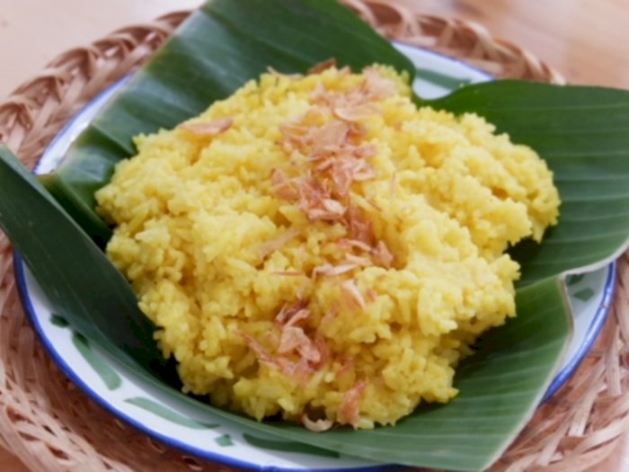 Resep Nasi Kuning dengan Rice Cooker, Sat-Set Langsung Jadi: Warnanya Cerah!