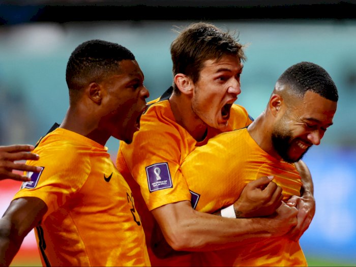 Hasil Piala Dunia 2022: Belanda Ungguli Amerika 2-0 di Paruh Pertama