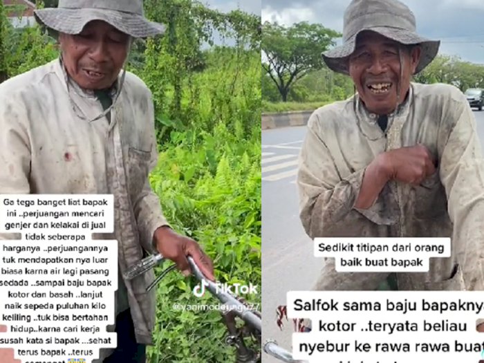 Kisah Pilu Kakek Penjual Genjer, Susuri Rawa Pasang hingga tinggal di Rumah Tak Layak Huni