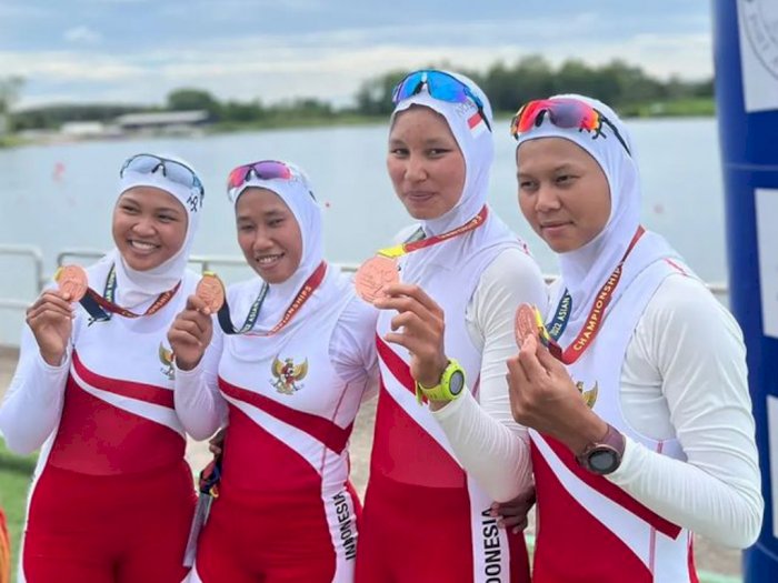 Mantap! Timnas Rowing Indonesia Bawa Pulang 4 Medali dari Kejuaraan Asia 2022