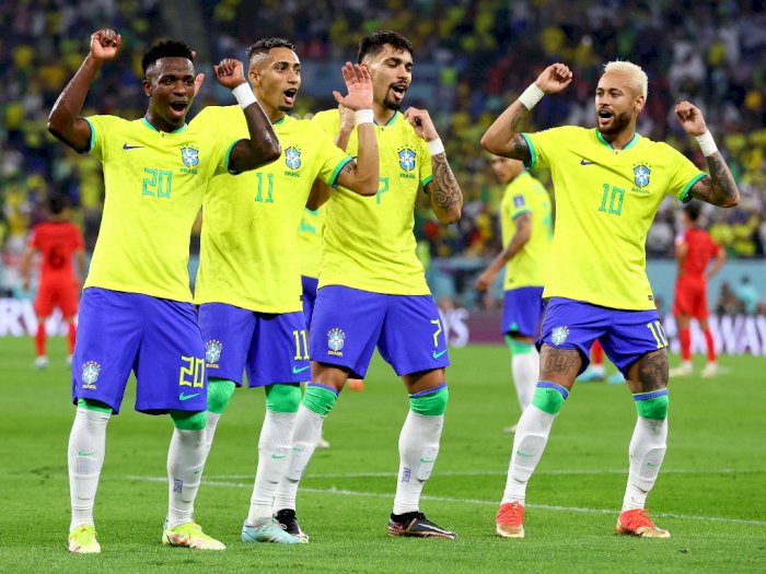 Hasil Piala Dunia 2022: Samba Bergoyang, Dance Kpop Terpuruk, Brasil Pecundangi Korsel 4-1