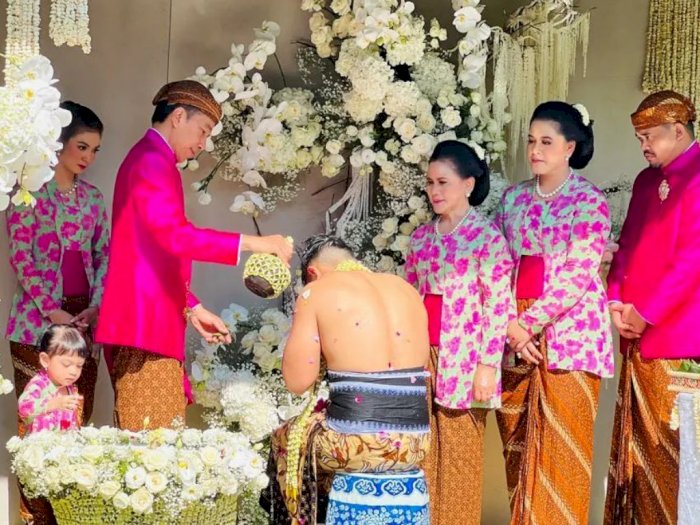 3 Momen Presiden Jokowi Sibuk Ritual Siraman Kaesang Pangerap H-1 Nikah