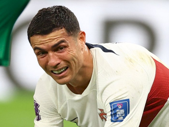 Piala Dunia 2022: Kasihan! Cristiano Ronaldo Bikin Rekor, lalu Mewek karena Maroko