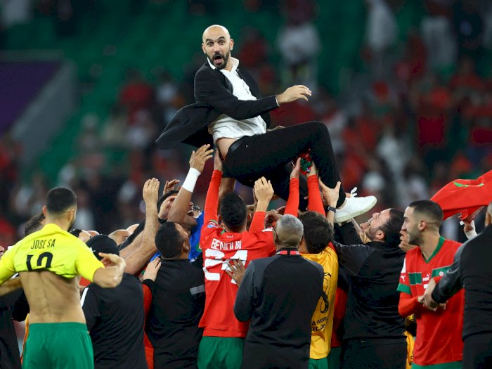 Bikin Mewek Ronaldo dan Portugal di Piala Dunia 2022, Pelatih Maroko: Itu Bukan Keajaiban!