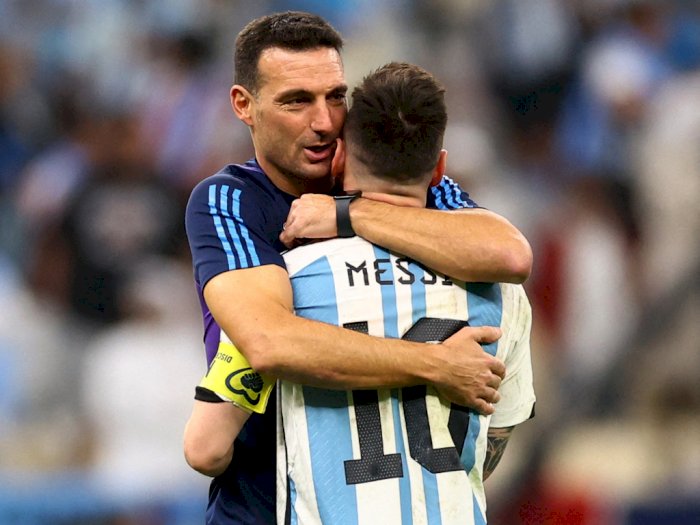 Messi Bawa Argentina ke Final Piala Dunia 2022, Scaloni: Suatu Kehormatan Melatih GOAT