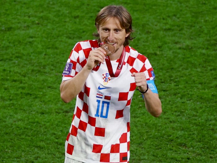 Luka Modric Dianggap Pahlawan Pasca Bawa Kroasia Juara Tiga Piala Dunia 2022