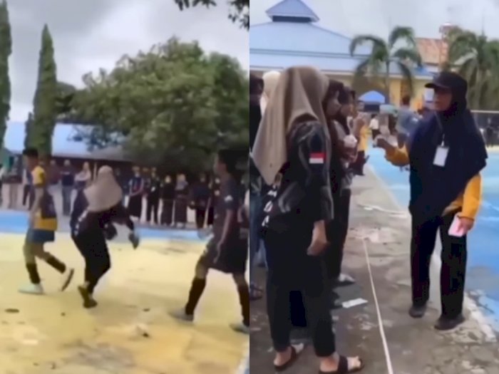 Viral Cewek Pukul Pemain saat Nonton Futsal, Diduga Kesal Pacarnya Dikasarin