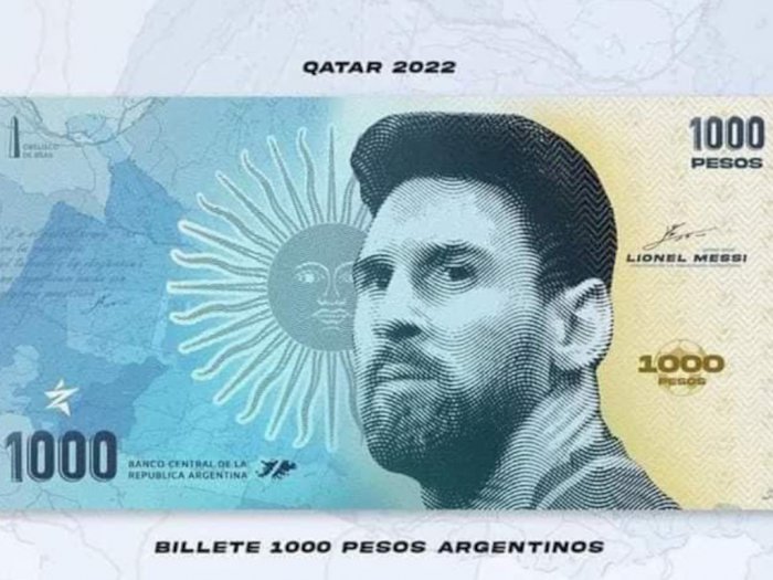 Menangkan Piala Dunia 2022, Bank Sentral Argentina Pertimbangkan Pasang Wajah Messi